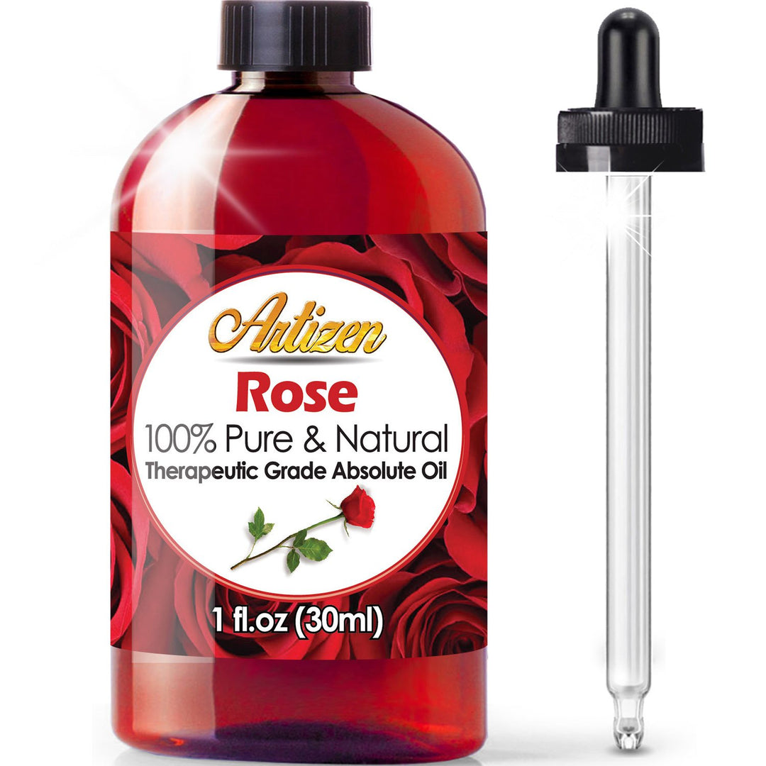 Artizen Rose Essential Oil (100% PURE & NATURAL - UNDILUTED) Therapeutic Grade - Huge 1oz Bottle - Perfect for Aromatherapy