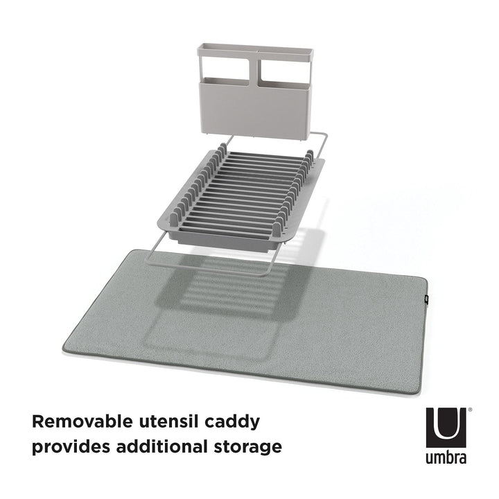 UDry Over the Sink Dish Rack with Dry Mat