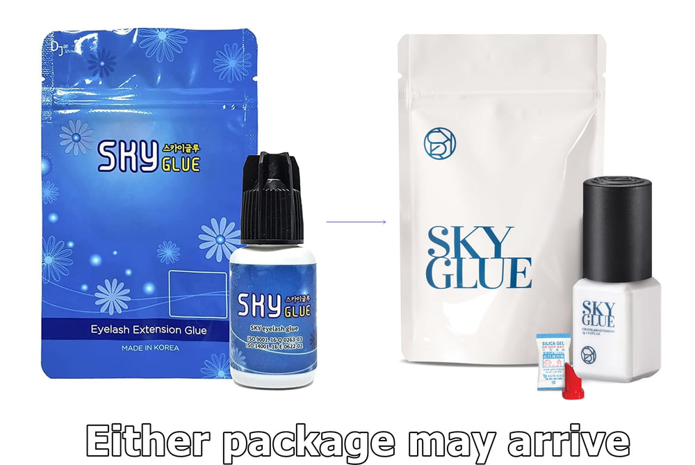 Super Strong SKY D Eyelash Extension Glue 5ml - Professional Black Bonding Adhesive for Long Lasting Semi Permanent Individual Lash Extensions - 3-4s Fast Drying / 4-6 Week Retention