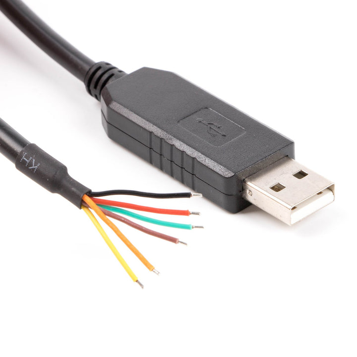 FT232RL Chip USB to 5v TTL UART Serial Cable, wire end, 6ft, TTL-232R-5V-WE compatible