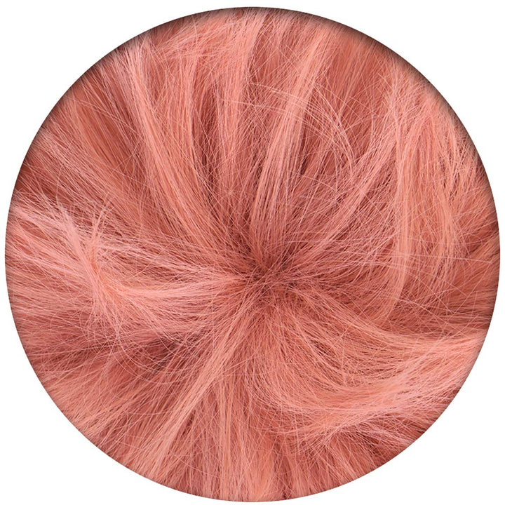 Anime Yuji Itadori Cosplay Wig and Tattoo Sticker Pink Mixed Black Short Curly Party Hair Halloween Props Accessory for adult