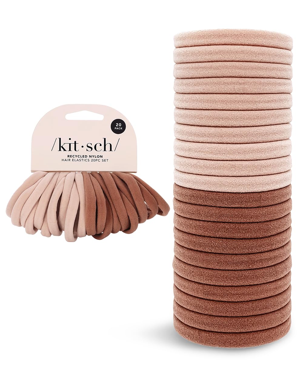 Blush Nylon Elastics 20 Pc Set, 20 EA