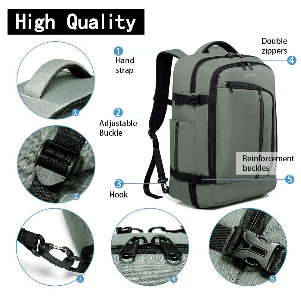 Travel Overnight Backpack,40-Liter FAA Flight Approved Weekender Bag Carry on Backpack…