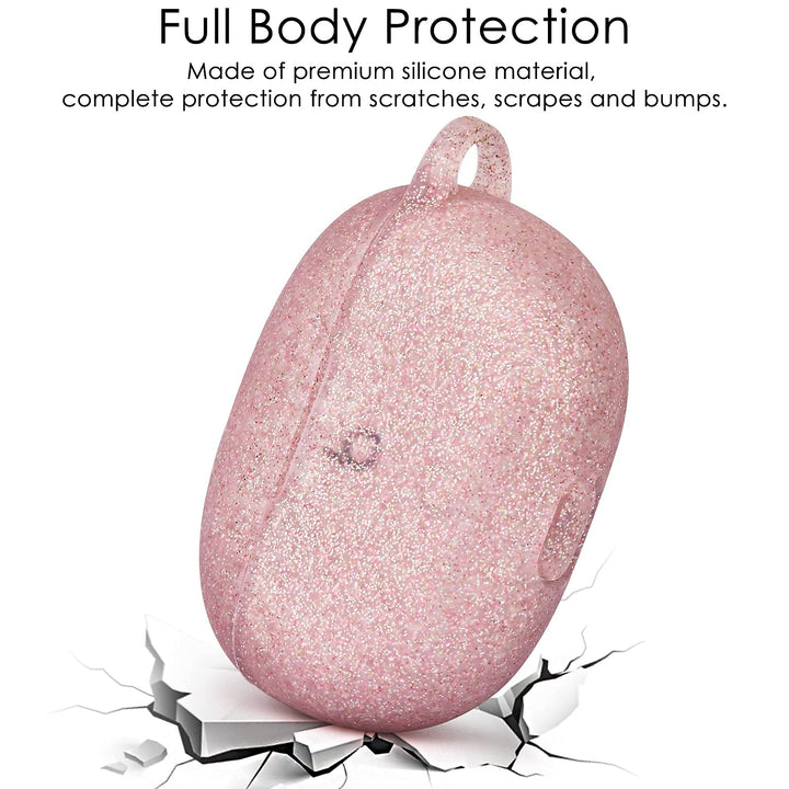 Compatible with Beats Studio Buds 2021 Case, Silicone Soft Carrying Cases Protective Wireless Charging Cover Skin with Beats Studio Earbuds Accessories Keychain for Women&Girls