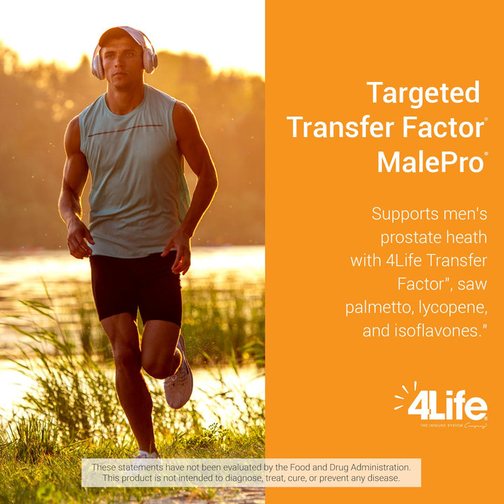 Transfer Factor MalePro - Supports Healthy Prostate, and Urinary Tract Health with Saw Palmetto, Lycopene, Selenium, and Kudzu - 90 Softgels