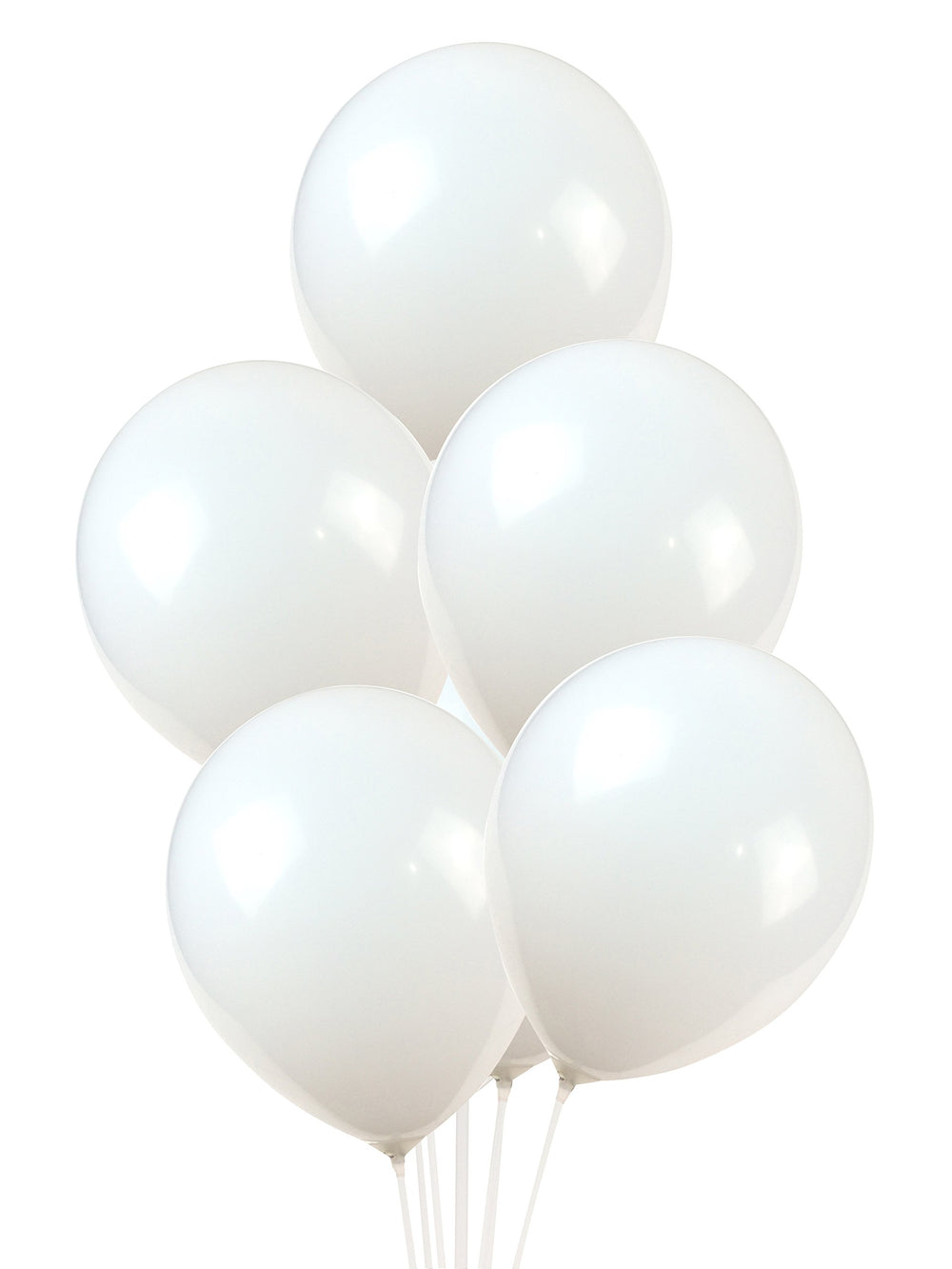 10-inch white latex balloons 100 / bag