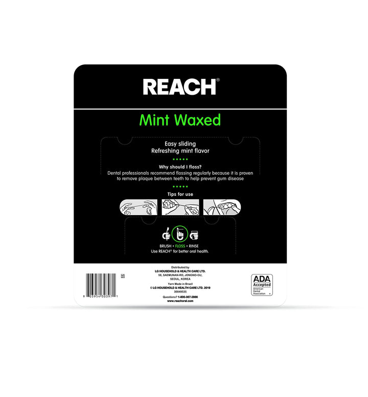Johnson & Johnson Mint Waxed Dental Floss, 5 Count