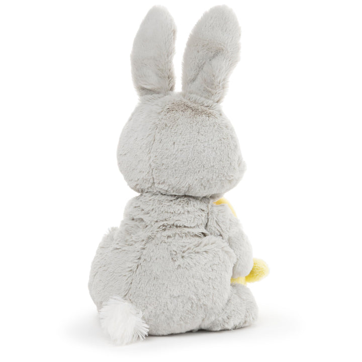 Amazon Exclusive Easter Bunny with Basket and Easter Eggs, Easter Decorations, Bunny Stuffed Animal for Ages 1 and Up, Gray, 10