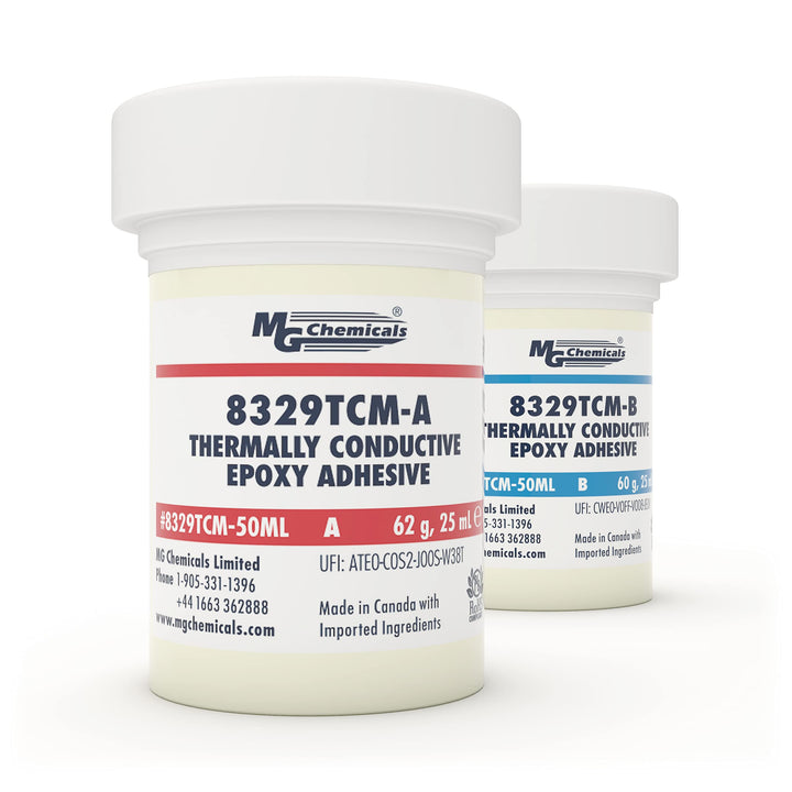 - 8329TCM-50ML 8329TCM Thermally Conductive Adhesive - Medium Cure Epoxy, 50 mL, 2-Part Kit,