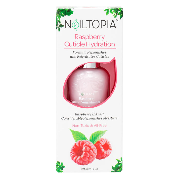 - Cuticle Hydration - Replenishes and Rehydrates - Plant-Based, Non Toxic, Bio-Sourced, Nourishing & Moisturizing Superfood Treatment - Raspberry Extract (Clear) - 0.41 oz