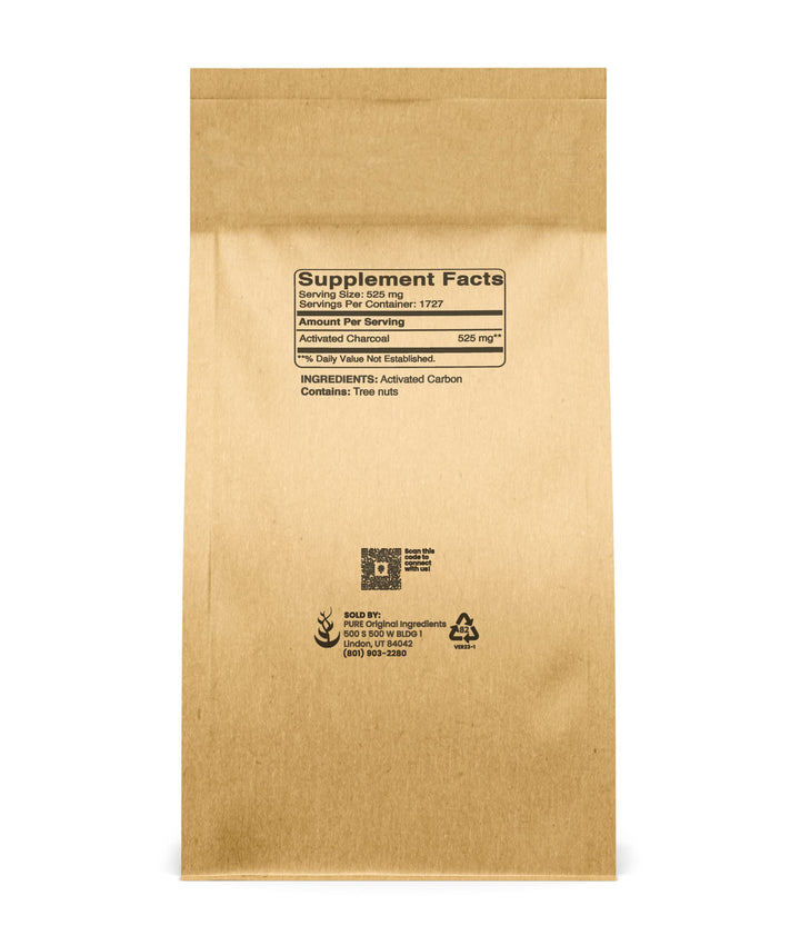 Pure Original Ingredients Activated Charcoal (2lb) Activated Carbon, Vegan, Non-GMO