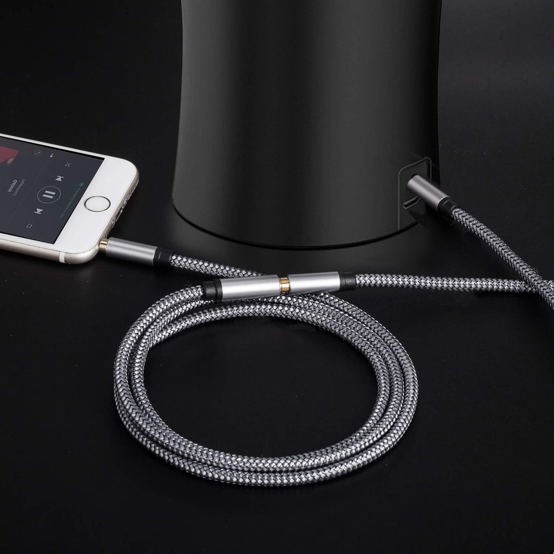 Audio Extension Cable 15Ft,Audio Auxiliary Stereo Extension Audio Cable 3.5mm Stereo Jack Male to Female, Stereo Jack Cord for Phones, Headphones, Speakers, Tablets and More(15Ft/5M)
