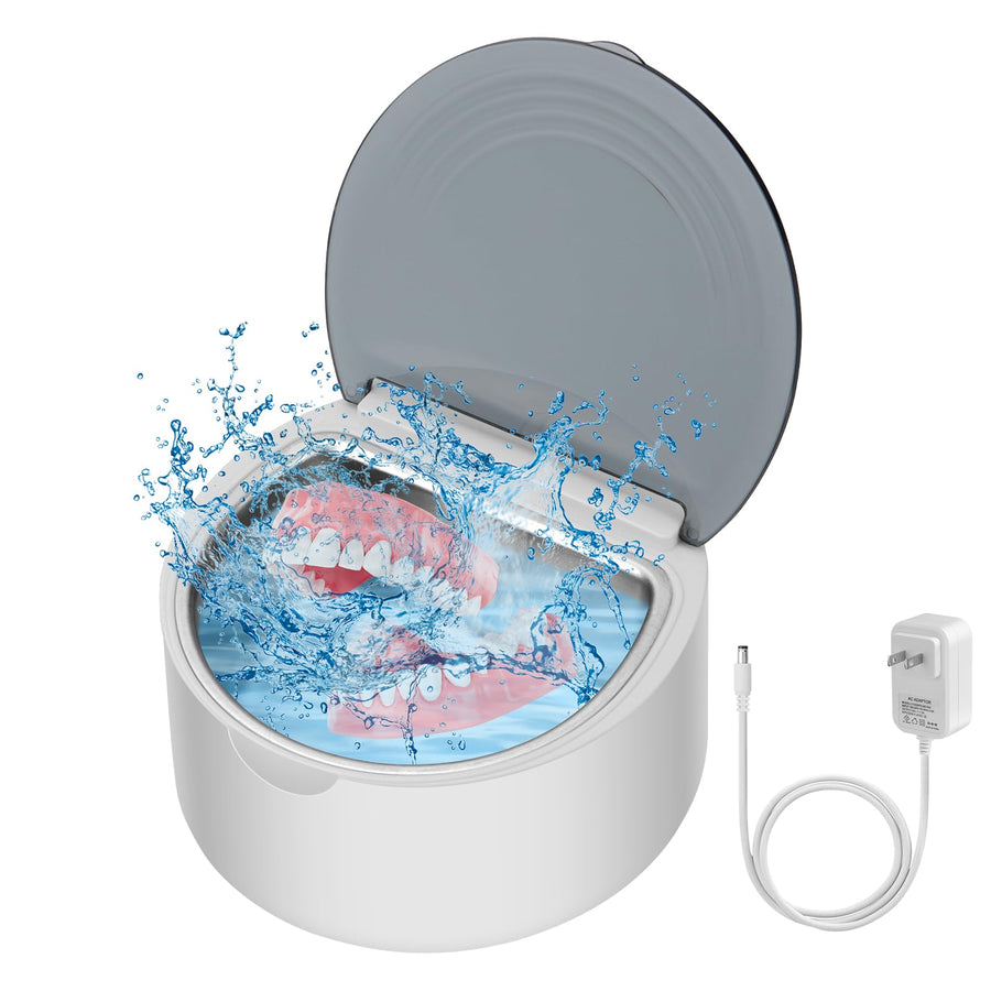 Professional Denture Cleaning Machine, Denture Cleaning, Sonic Denture/Retainer/Aligner/Mouth Guard Cleaning, SUS304 Material 5 Mins Quick Cleanning