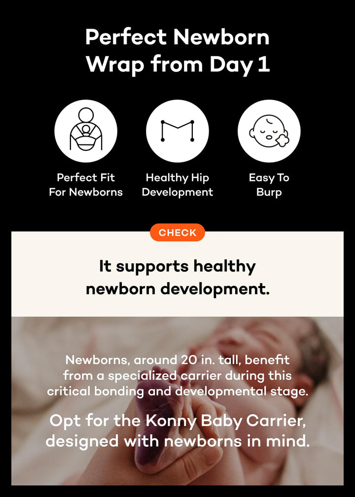 Baby Carrier Flex AirMesh Premium Material - Adjustable, Easy to Wear and Wrap Baby Sling, Perfect for Newborn Babies Essentials up to 44 lbs, (M-4XL) - Mocha