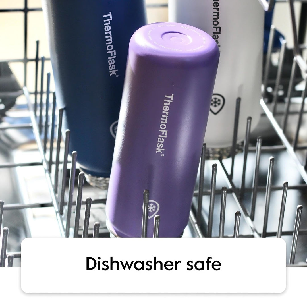 ThermoFlask 40 oz Double Wall Vacuum Insulated Stainless Steel Water Bottle with Spout and Straw Lids, Cobalt