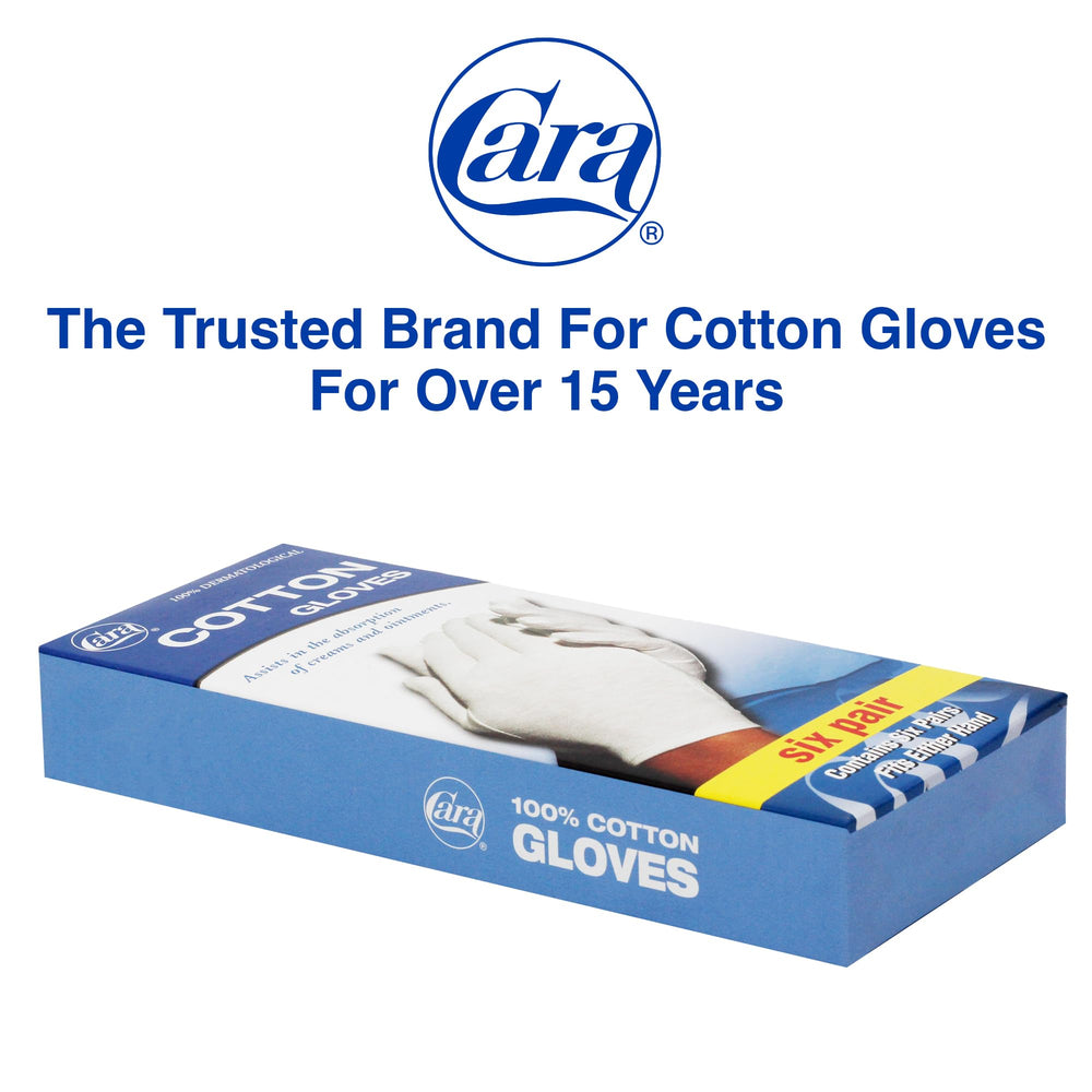 Moisturizing Eczema Cotton Gloves, Medium, 6 Pair