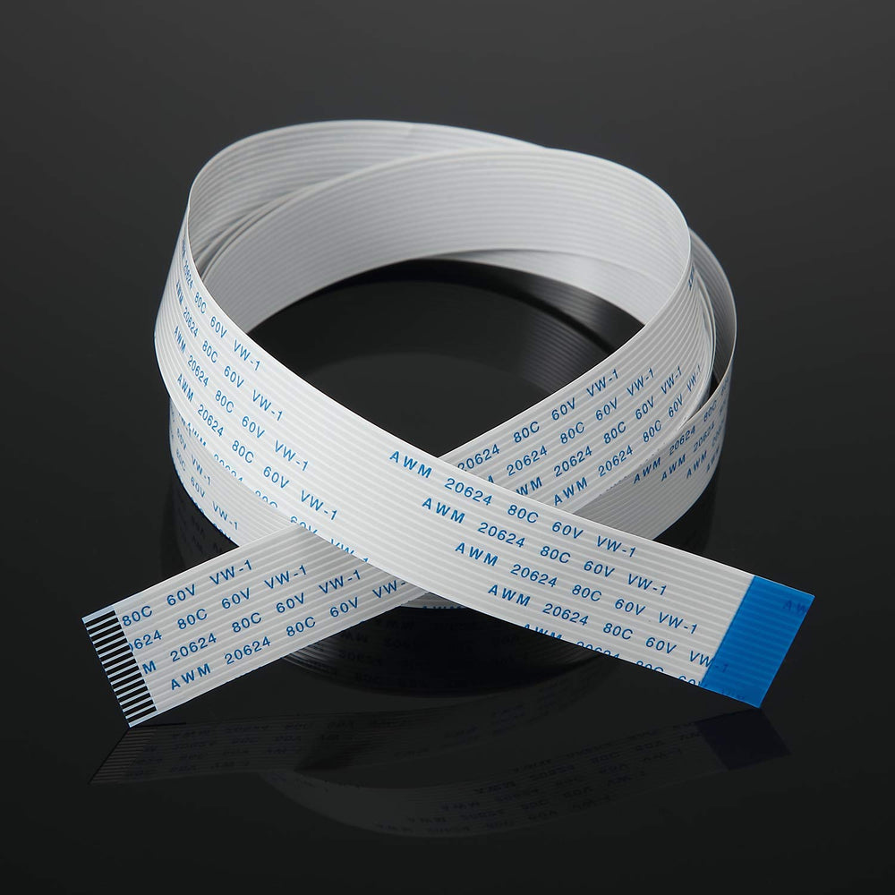 15 Pieces Flexible Ribbon Cable Set, Compatible with Raspberry Pi Camera, Including 3.9'' 5.9'' 7.87'' 9.84'' 11.8'' 15.74'' 19.69'' 39.37'' for Pi Camera, 6.3'' for Pi Zero