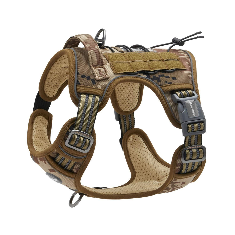 Tactical Pet Harness for Large Dogs No Pull Adjustable, Reflective K9 Working Training Easy Control Vest Military fpr Service Dog Desert Camo L