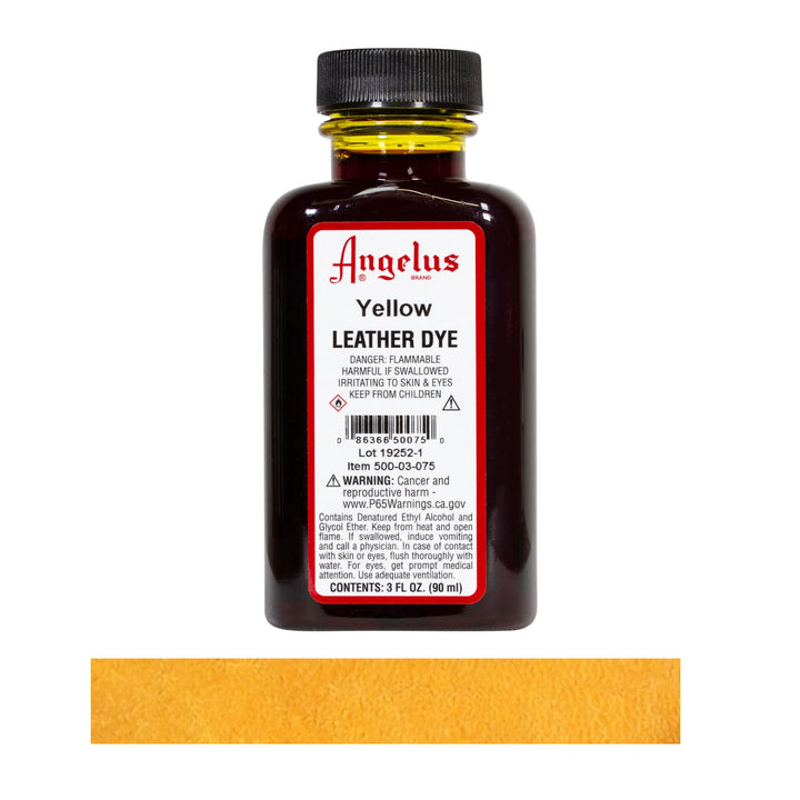 Leather Dye, 3 oz, Yellow 3 Fl Oz