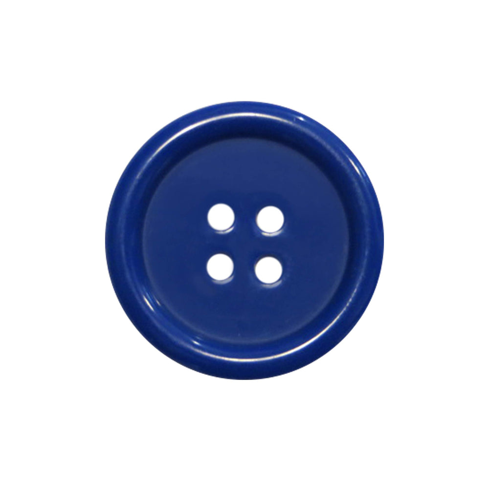 Buttons 1 Inch (1”) 4 Hole 10 Pieces - White Black Clear - Sewing Crafts Replacement Button -Perfect for Crafts, Coats, Shirts, Pants, Shorts, Cardigans, Blazers, Skirts (Blue)