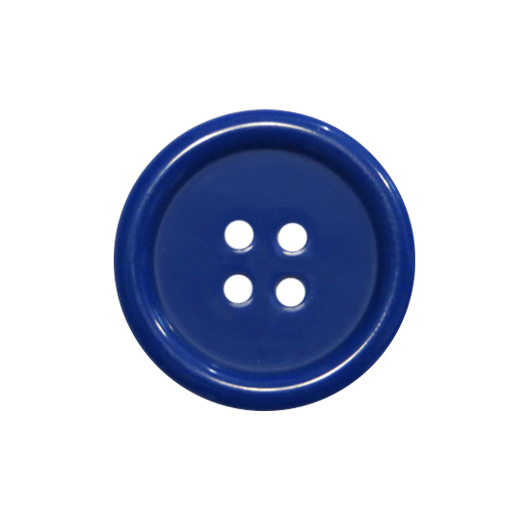 Buttons 1 Inch (1”) 4 Hole 10 Pieces - White Black Clear - Sewing Crafts Replacement Button -Perfect for Crafts, Coats, Shirts, Pants, Shorts, Cardigans, Blazers, Skirts (Blue)