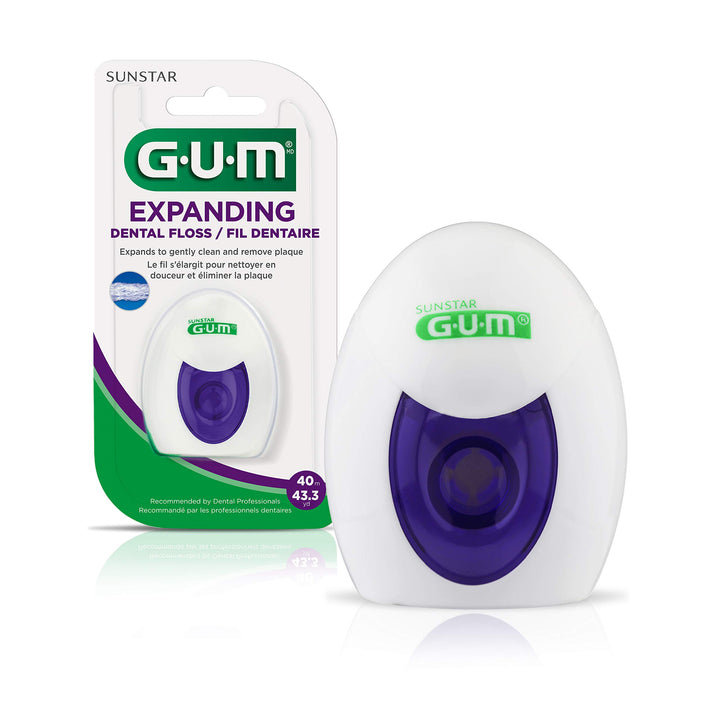 Deep Clean Expanding Dental Floss - Waxed Woven Floss - Effective Plaque Removal for Tight Teeth - Unflavored