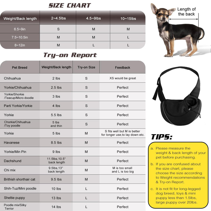 Pet Dog Sling Carrier Breathable Mesh Travel Safe Sling Bag Carrier for Dogs Cats