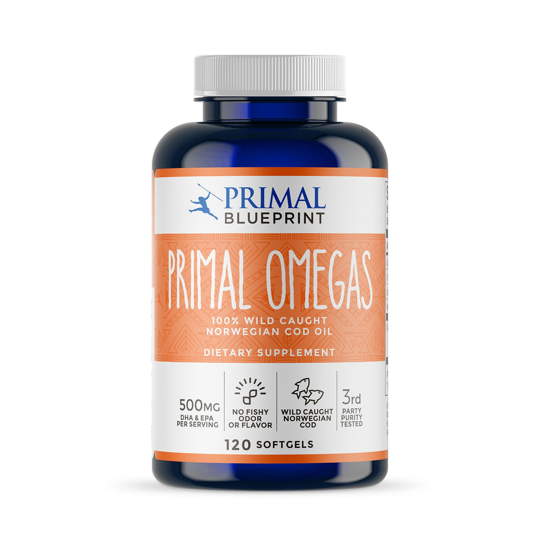 Primal Omegas, Omega-3 Fatty Acid Daily Supplement, 120 Count