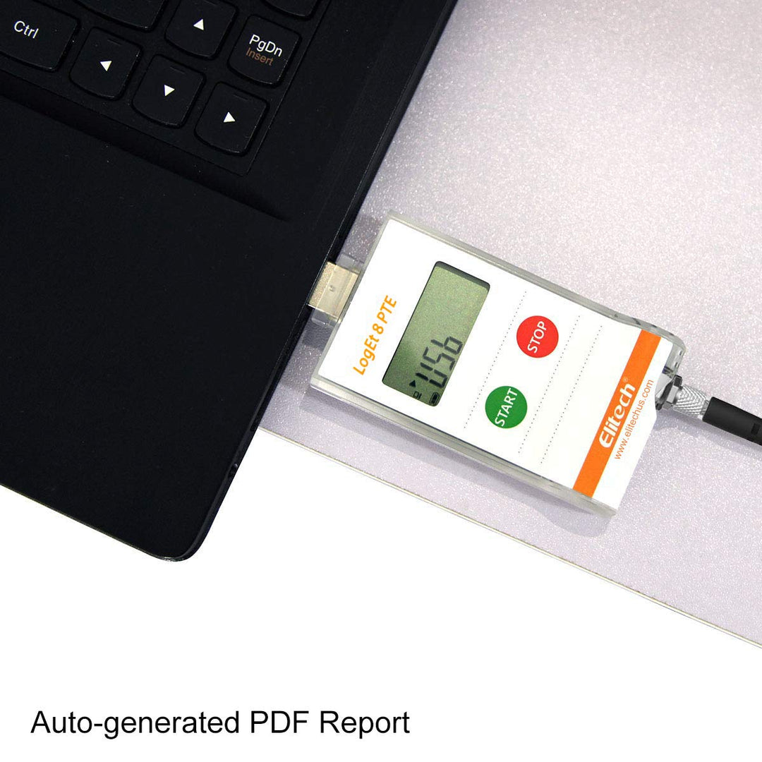 Digital Temperature Data Logger Reusable Monitor Recorder Pharmacy Refrigerator Thermometer Vaccine Fridge, LogEt 8 PTE