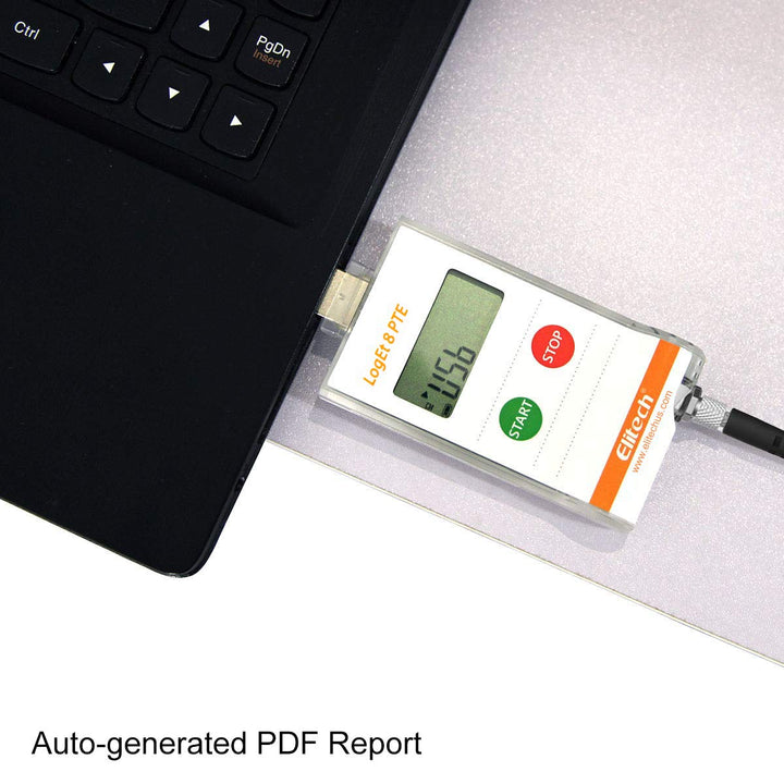 Digital Temperature Data Logger Reusable Monitor Recorder Pharmacy Refrigerator Thermometer Vaccine Fridge, LogEt 8 PTE