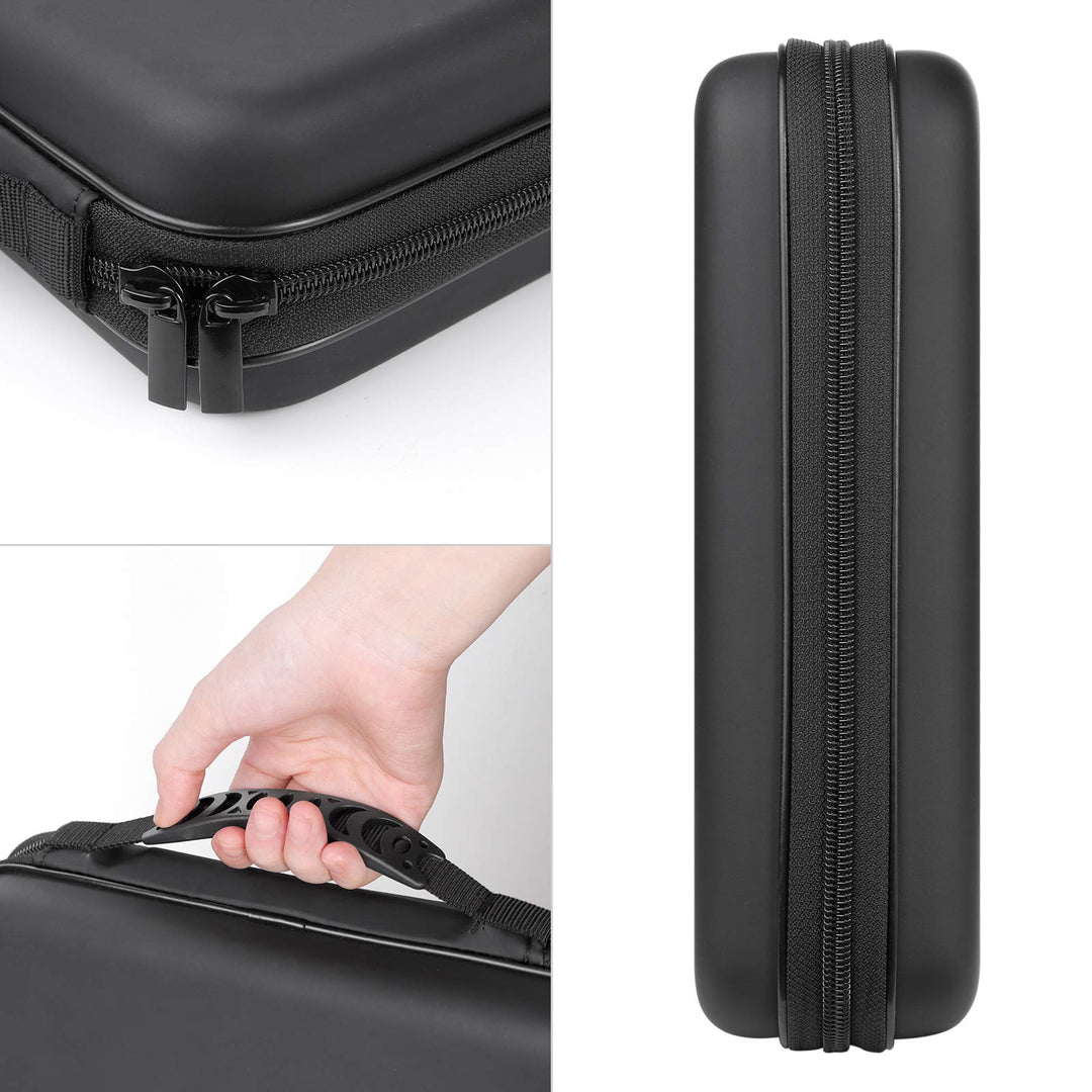 CD Case, 192 Capacity EVA Protective Blu-ray DVD Case Portable Zipper CD Case Holder Disc Storage Organizer Wallet Bag for Car Home Travel (192 Capacity, Black192)