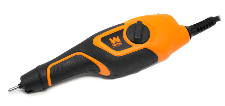 21D Variable-Depth Carbide-Tipped Engraver for Wood and Metal , Lightweight, Variable Speed, Compact, Orange