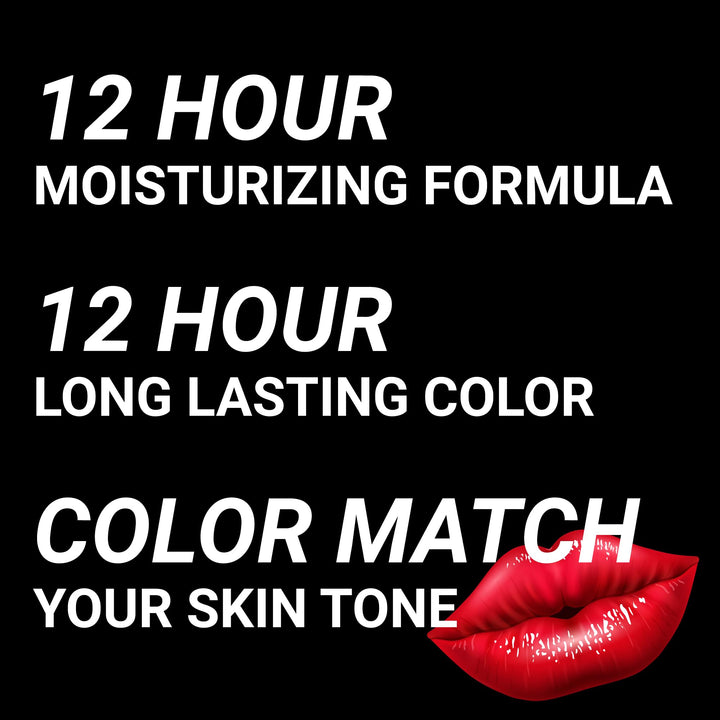 Original Color Changing Lipstick – 12 Hours Long-Lasting, Moisturizing, Smudge-Proof, Glamorous Personalized Color, Premium Quality – Made in USA (Red)