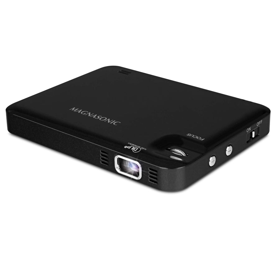 LED Pocket Pico Video Projector, HDMI, Rechargeable Battery, Built-in Speaker, DLP, 60 Hi-Resolution Display for Streaming Movies, Presentations, Smartphones, Tablets, Laptops (PP60)