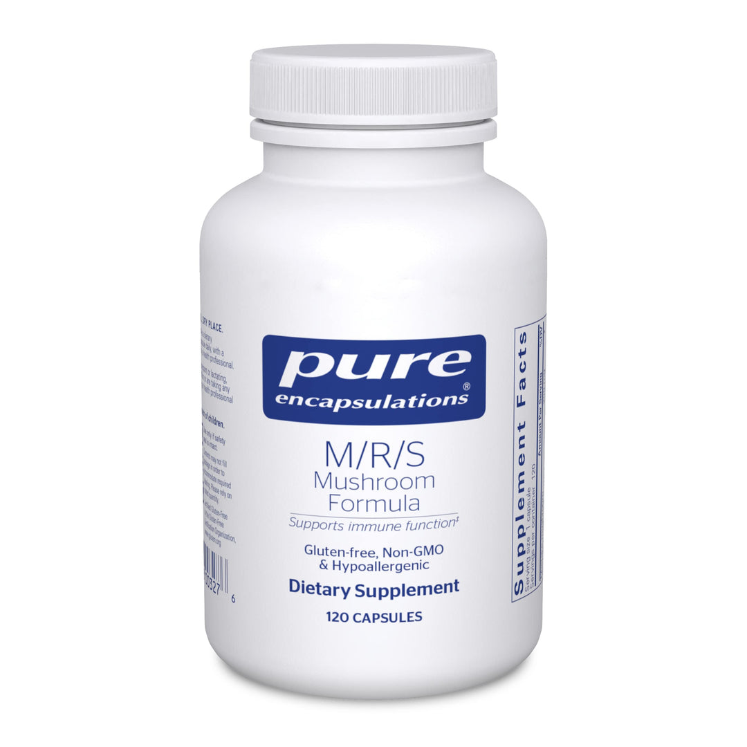 M/R/S Mushroom Formula | Hypoallergenic Supplement Promotes Immune Health and Provides Broad-Spectrum Physiological Support | 120 Capsules
