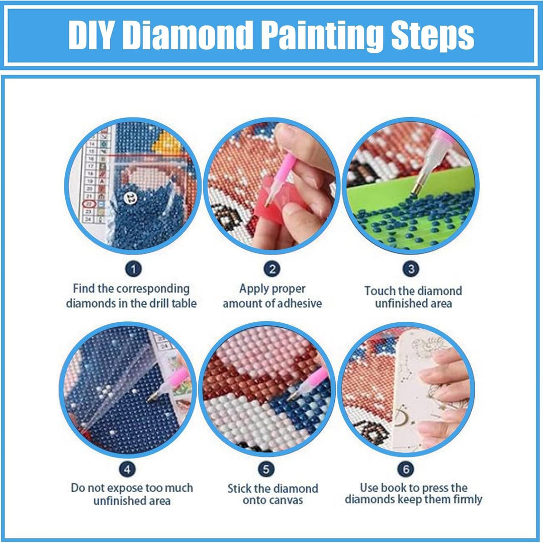 Photo Custom 5D Diamond Painting DIY Picture of Rhinestones Diamond Art for Adults Beginners (Square Drill, 12x12 Inch)