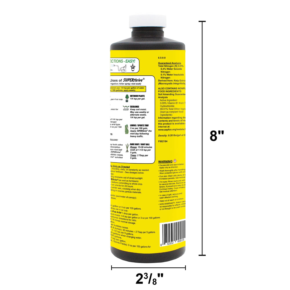 VI30155 Plant Vitamin Solution, 1 Pint,Multi
