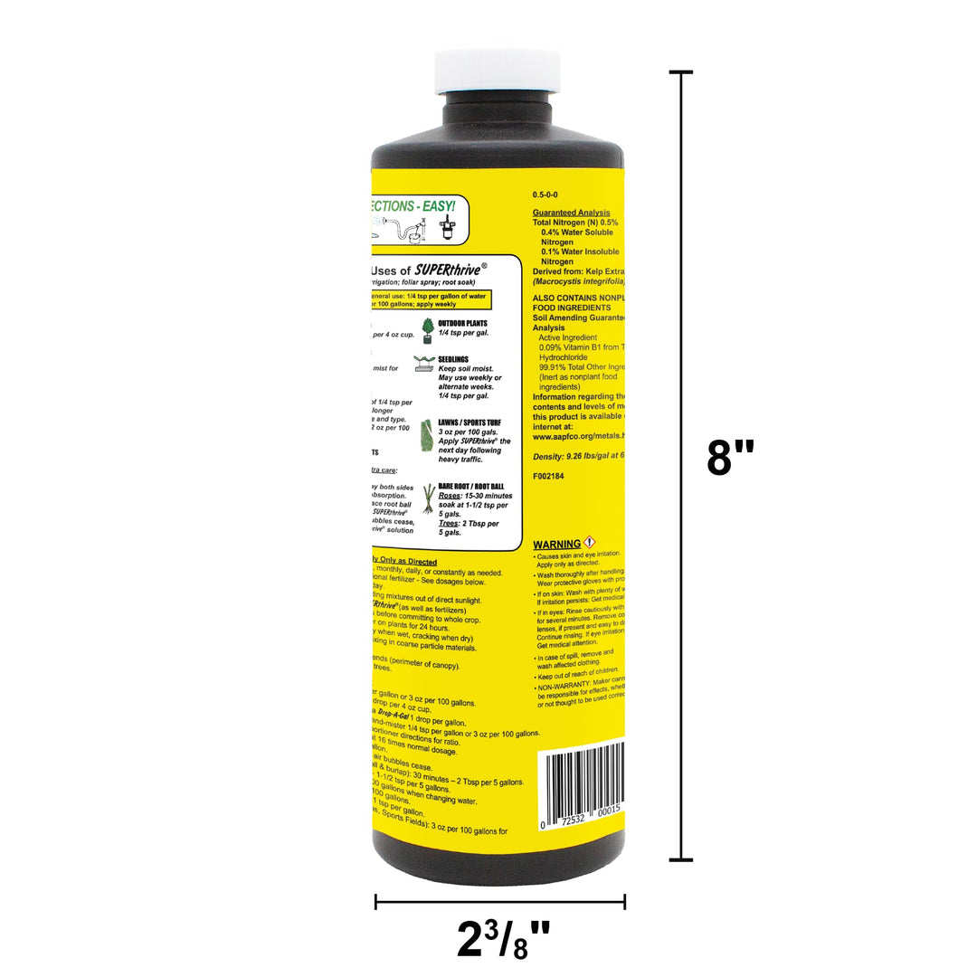 VI30155 Plant Vitamin Solution, 1 Pint,Multi
