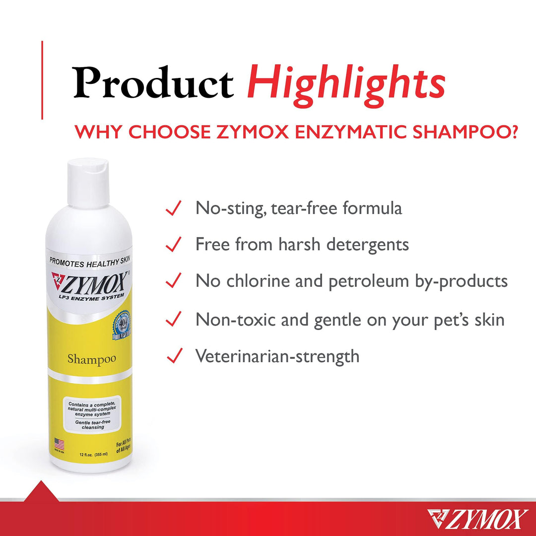 Enzymatic Shampoo for Dogs and Cats, 12oz