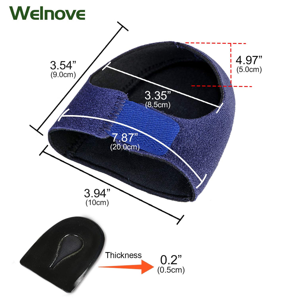 2PCS Heel Protectors, Heel Sleeves Pads, Heel Pads Cushion, Heel Support for Relieving Heel Pain from Plantar Fasciitis - Heel Spur -Tendinitis- Cracked Heels