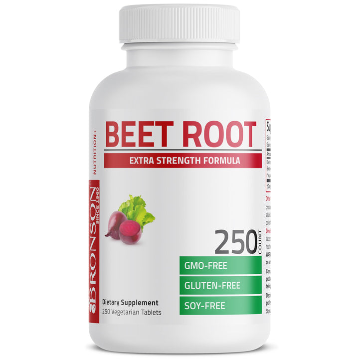 Beet Root Extra Strength, Non-GMO, 250 Vegetarian Tablets