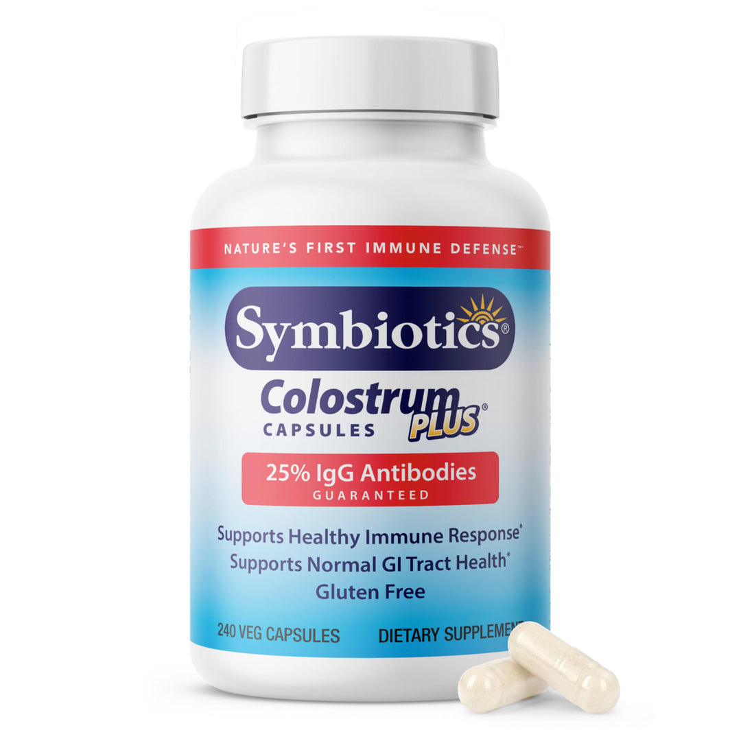 Colostrum 240ct Vegetable Capsules - Immunity Support - Lactoferrin Supplement & Colostrum Protein with Immunoglobulin - 25% lgG Antibodies - Gluten Free