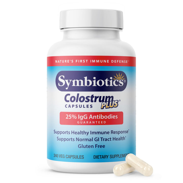 Colostrum 240ct Vegetable Capsules - Immunity Support - Lactoferrin Supplement & Colostrum Protein with Immunoglobulin - 25% lgG Antibodies - Gluten Free