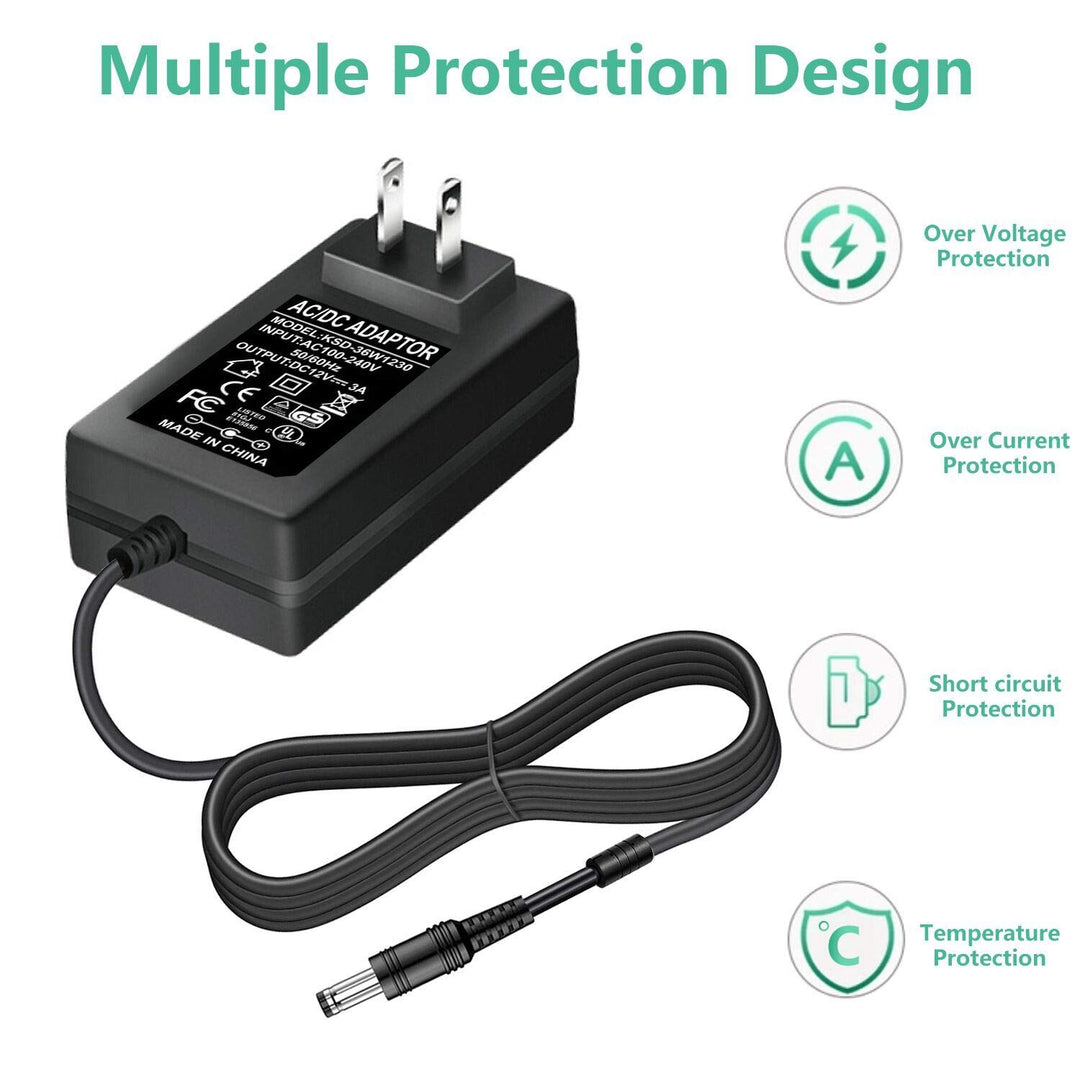 New AC/DC Adapter for Lorex Model: BX1202500 BX 1202500 DVR Security System DC 12V Lorex Security Camera Power Supply Adapter Cord Cable PS Battery Charger Mains PSU