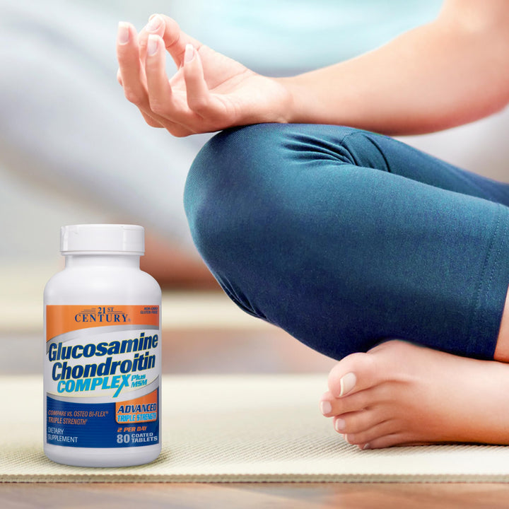 Glucosamine and Chondroitin, Advanced 3X Tablets, 80 Count