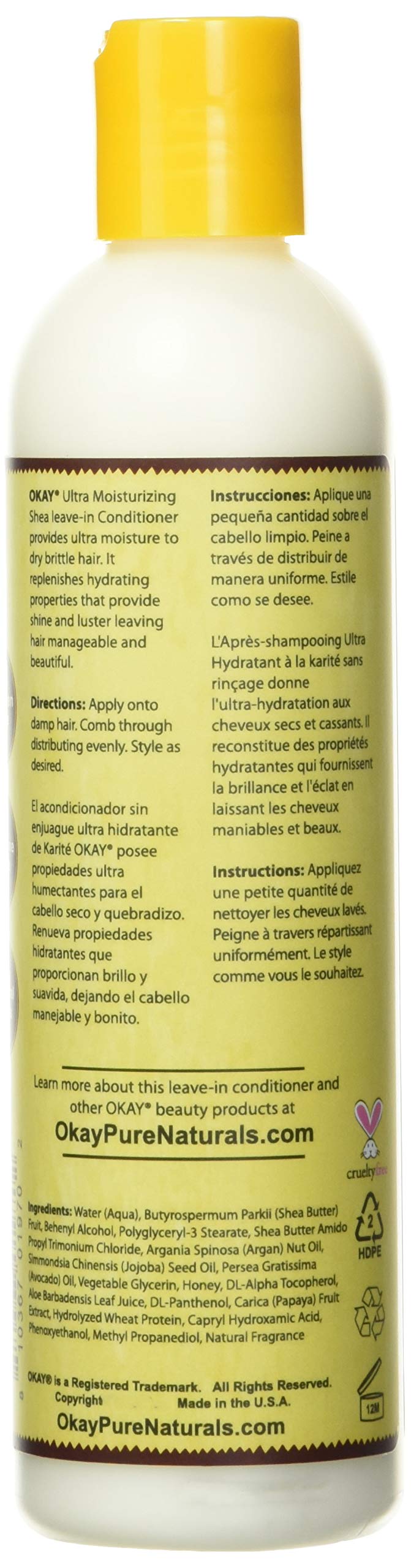 Ultra Moisturizing Leave in Conditioner, 8 oz.