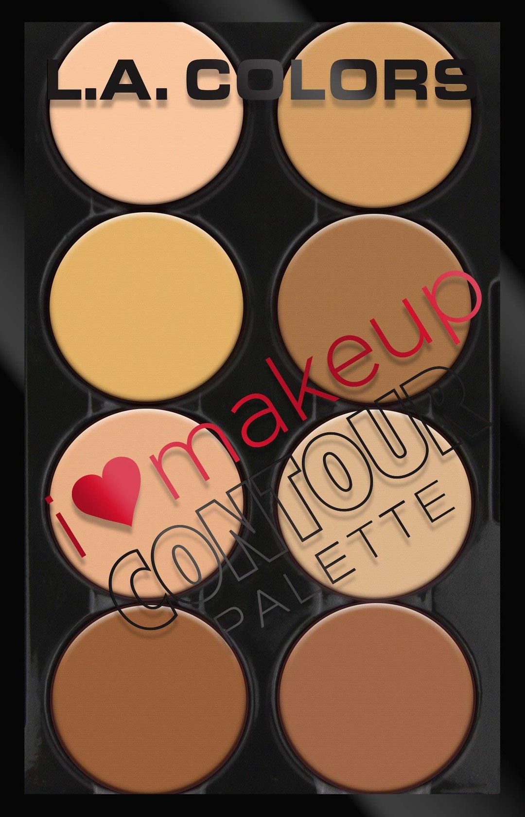 L.A Colors I Heart Makeup Contour Palette, Light to Medium, 28.8g