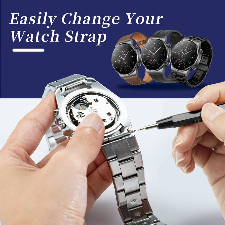 Watch Repair Kit, Professional Watch Battery Replacement Tool, Watch Link & Back Removal Tool, Spring Bar Tool Set with Carrying Case for Men Women