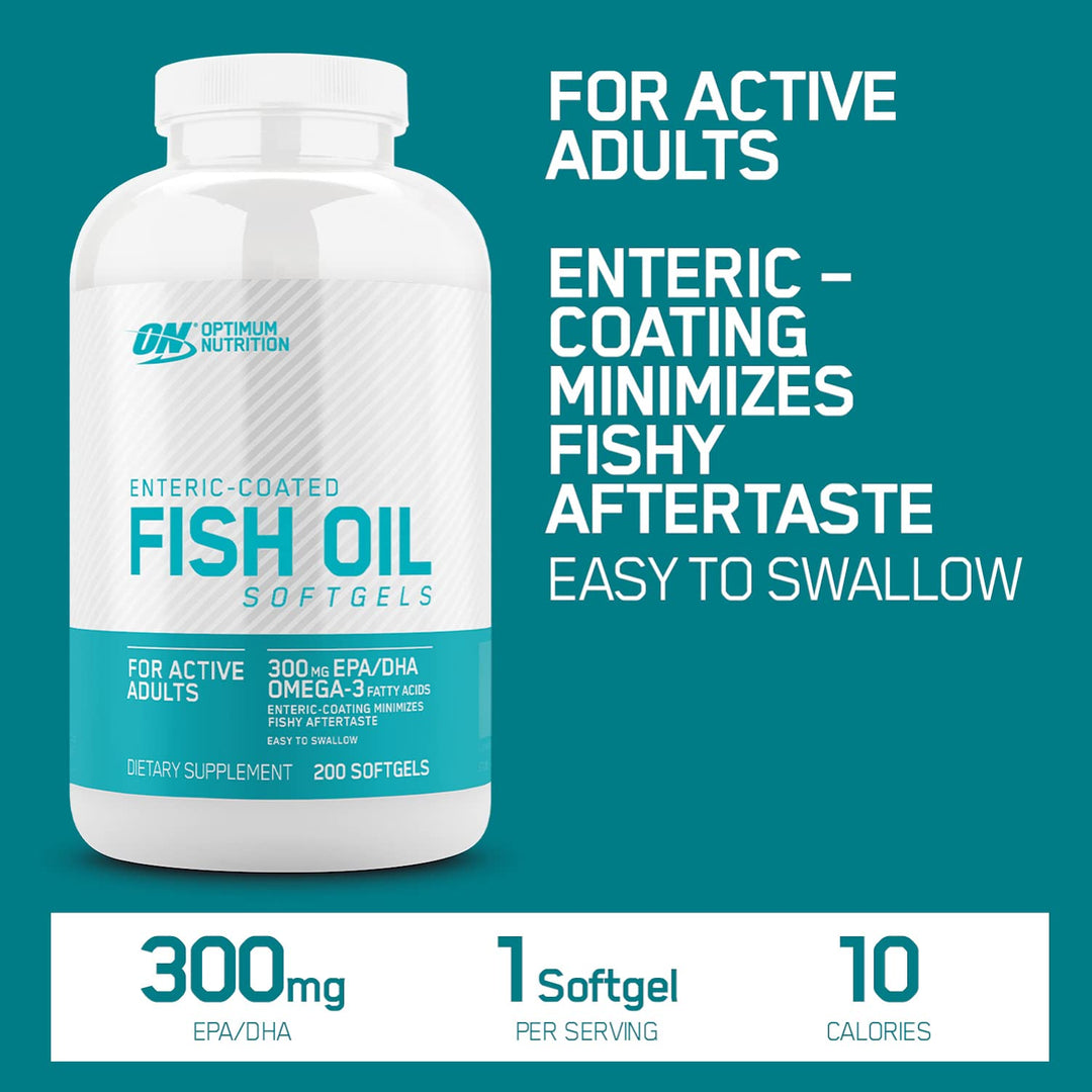 Omega 3 Fish Oil, 300MG, Brain Support Supplement, 200 Softgels (Packaging May Vary)