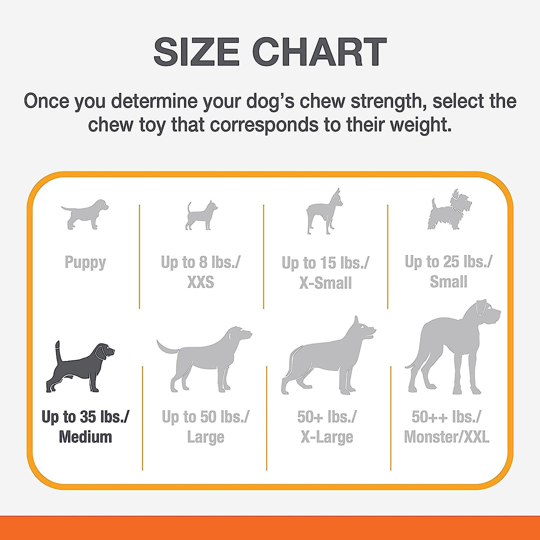 Original Wishbone Power Chew Toy for Dogs, Dog Toys for Aggressive Chewers, Original Flavor, Medium - Up to 35 lbs, 1 Count
